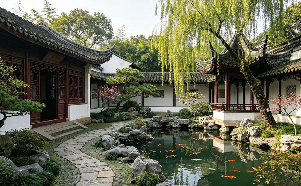 形勢派-傳統風水大宅庭院