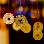 Five Elements Feng Shui bracelet with beads and string.