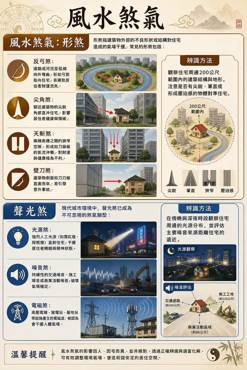 圖解理氣派陽宅風水煞氣,提供實用化解祕訣指南。
