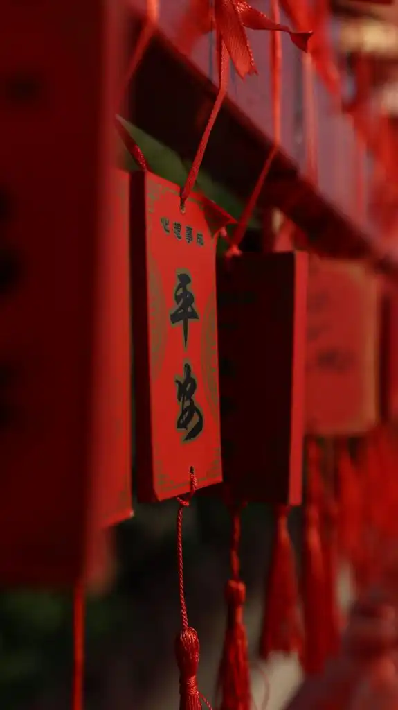 A text graphic showing bold black and red Chinese characters against a pale background.