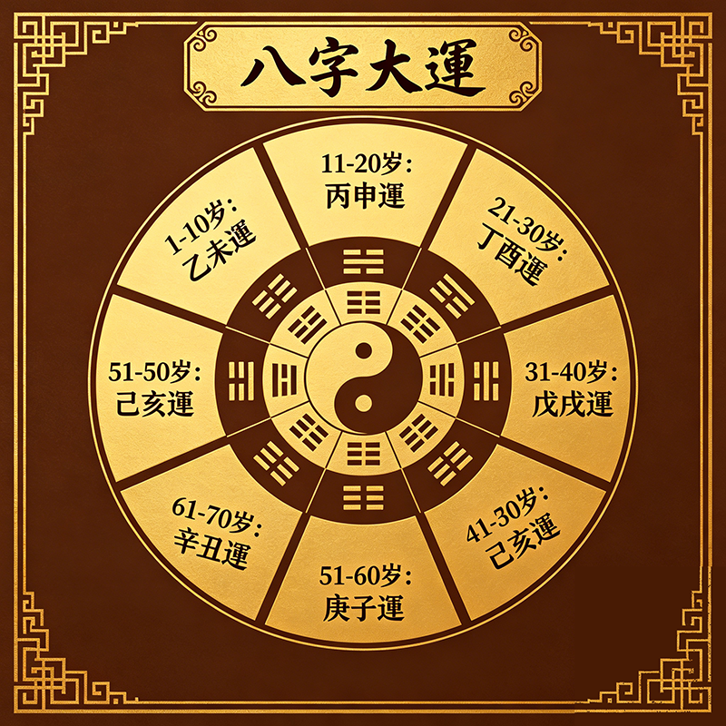 大運十年一體，干主外支主內