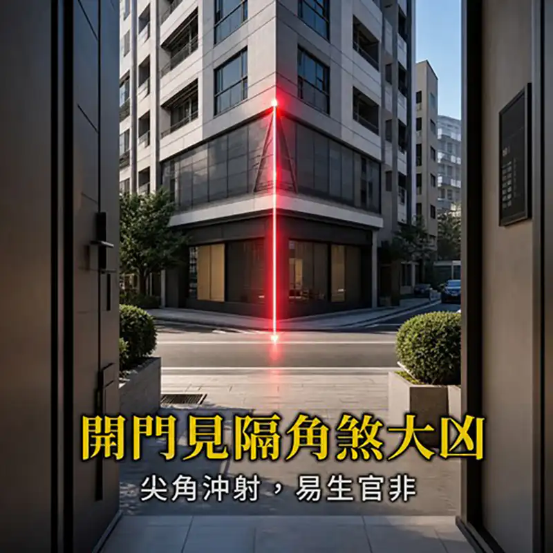 開門見隔角煞