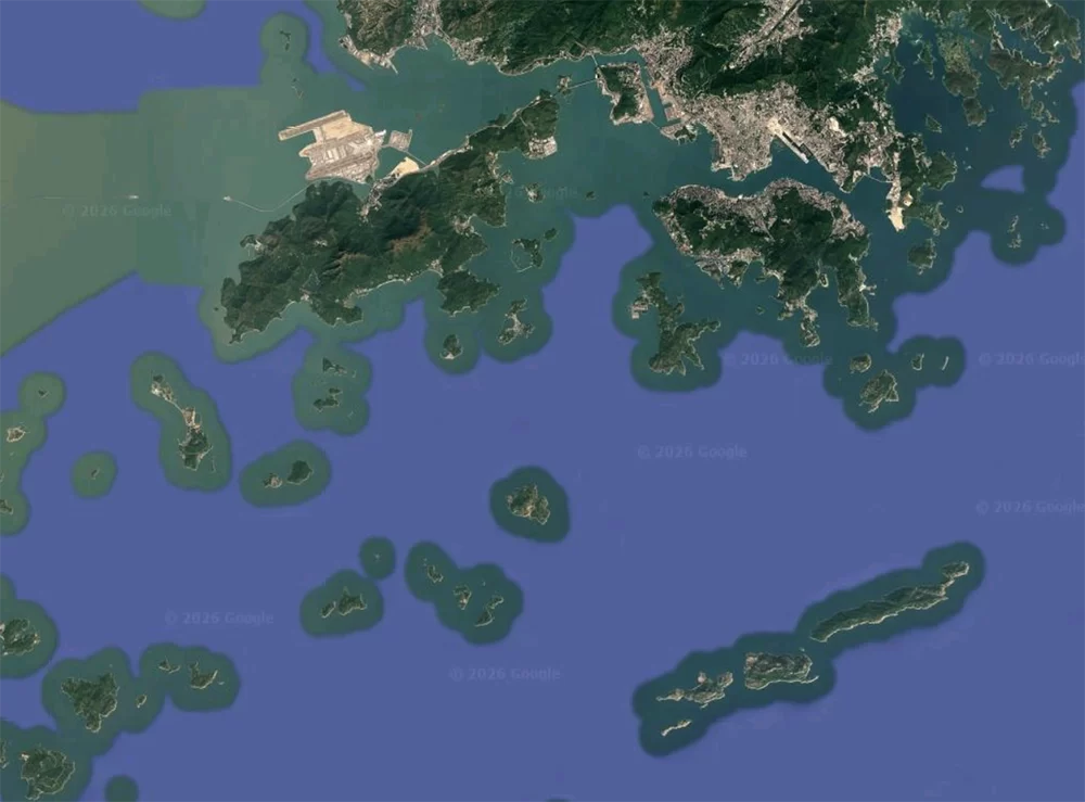 香港島沿岸的島嶼