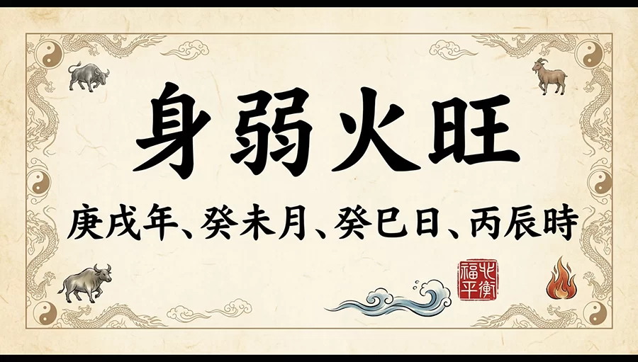 身弱火旺八字