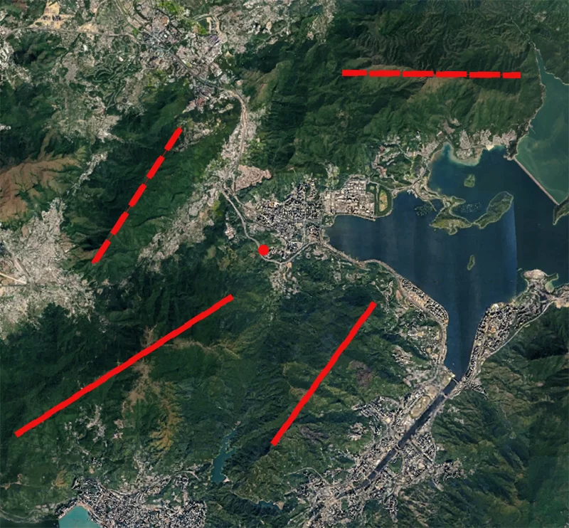 大埔風水龍脈圖